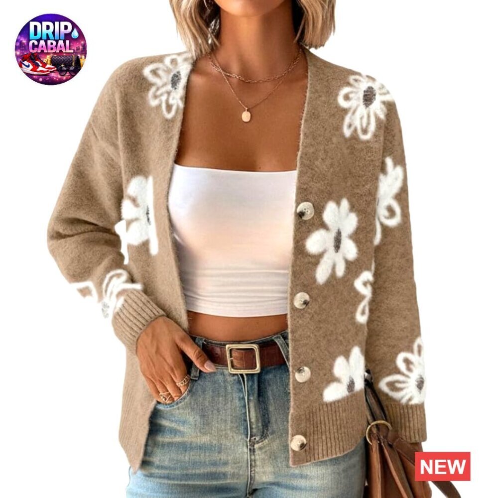 Oversized Chunky Knit Cardigan Open Front Long Sleeve Cozy Fall Winter Outwear